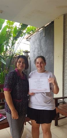 Reeva Bali Spa School Student